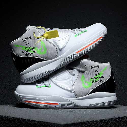

Men's Trainers Athletic Shoes Sporty Casual Athletic Running Shoes Basketball Shoes PU Breathable Non-slipping Wear Proof White Green Fall