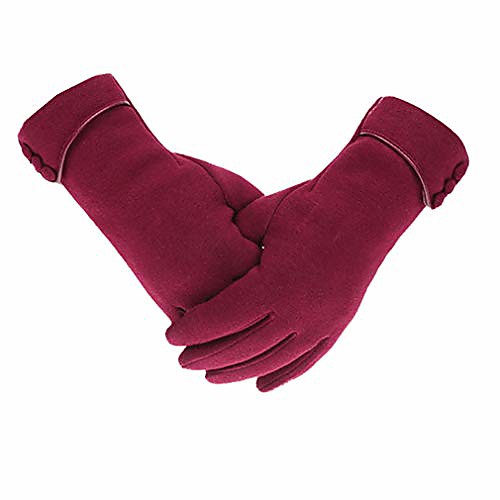 

Fleece Lined Micro Velvet Female Touch Screen Gloves Wind-Proof Anti-Skid Thermal Touch Screen Outdoor Cycling Snowboard Gloves