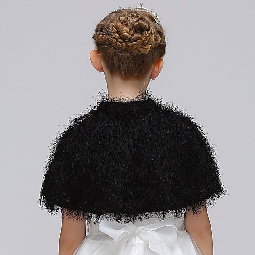 

Sleeveless Luxury / Sweet Cotton Blend Party / Special Occasion Shawl & Wrap / Kids' Wraps With Lace-up