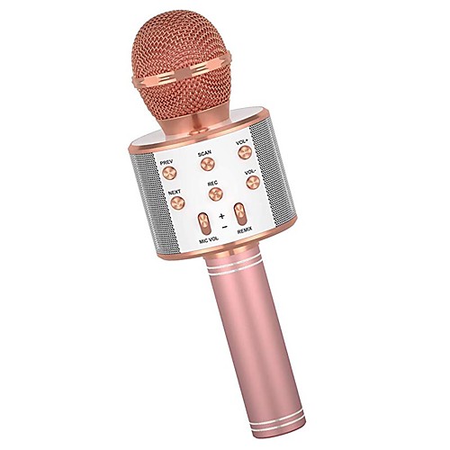 

Karaoke Wireless Microphone Portable Karaoke Machine Bluetooth with LED Light Android / iPhone Compatible Plastics Boys and Girls Kids Adults 1 pcs Graduation Gifts Toy Gift