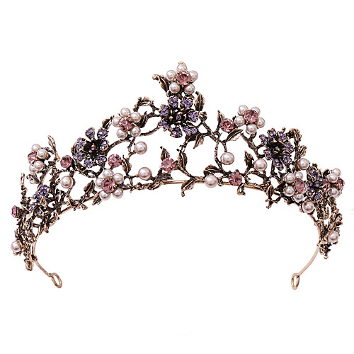 

Wedding Alloy Tiaras with Metal 1 Piece Wedding / Party / Evening Headpiece