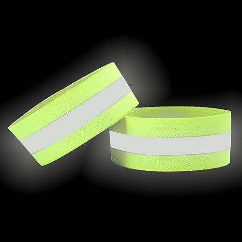 

reflective bands for arm, wrist, ankle, leg. reflector bands. high visibility reflective running gear for women and men cycling walking bike safety tape straps - bicycle pants clip, cuff (2 pink)