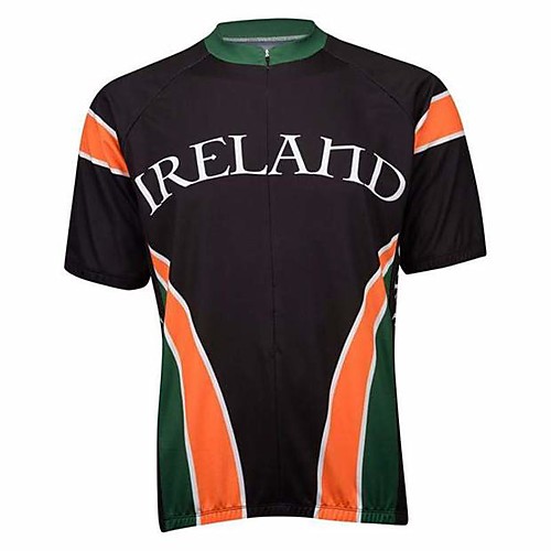 

21Grams Men's Short Sleeve Cycling Jersey Black Bike Top Mountain Bike MTB Road Bike Cycling Breathable Sports Clothing Apparel / Stretchy / Athletic