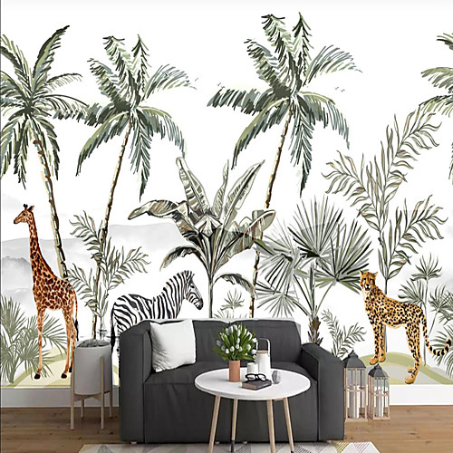 

Tree Landscape Animal Home Decoration Modern Wall Covering, Vinylal Material Self adhesive Wallpaper Mural Wall Cloth, Room Wallcovering