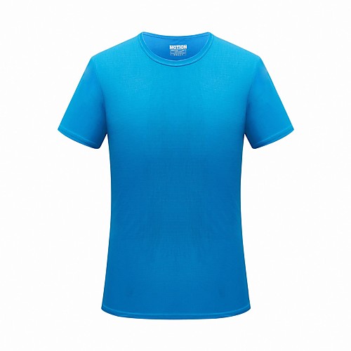 

Men's T shirt Hiking Tee shirt Short Sleeve Tee Tshirt Sweatshirt Top Outdoor Lightweight Breathable Quick Dry Sweat-wicking Summer Solid Color Sapphire fluorescent green Grass Green Hunting Fishing