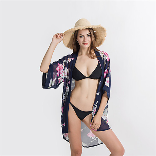 

Half Sleeve Shawls / Flower Style Polyester Honeymoon / Holiday Shawl & Wrap / Women's Wrap With Flower