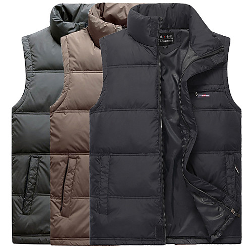 

Men's Hiking Vest / Gilet Fishing Vest Hiking Fleece Jacket Winter Outdoor Lightweight Windproof Breathable Quick Dry Vest / Gilet Top Fleece Fishing Climbing Camping / Hiking / Caving Mocha Green