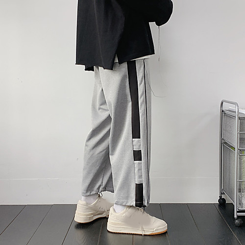 

Men's Sweatpants Jogger Pants Drawstring Collarless Color Block Sport Athleisure Pants / Trousers Bottoms Sleeveless Breathable Comfortable Everyday Use Street Casual Daily