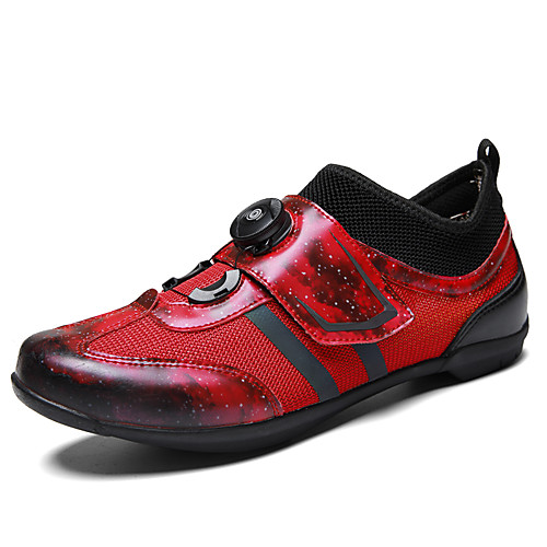 

Adults' Hiking Shoes Bike Shoes Mountain Bike Shoes Anti-Slip Breathable Mountain Bike MTB Road Cycling Cycling / Bike Red Blue Grey Women's Men's Cycling Shoes