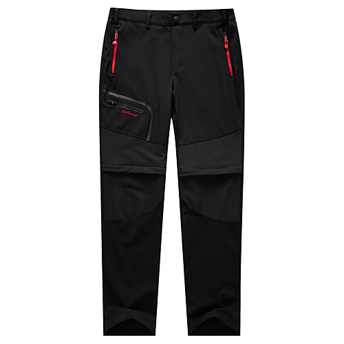 

Men's Hiking Pants Trousers Convertible Pants / Zip Off Pants Solid Color Outdoor Windproof Breathable Quick Dry Wear Resistance Bottoms Black Blue Grey Green Hunting Fishing Climbing S M L XL XXL