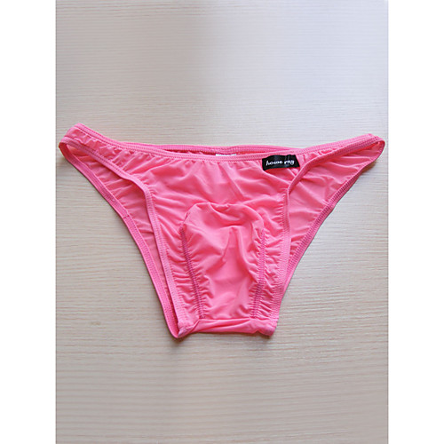 

Men's 1 Piece Basic Briefs Underwear - Normal Low Waist Light Blue Blushing Pink M L