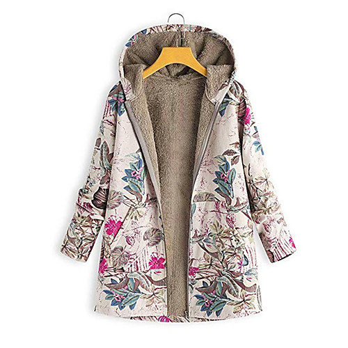 

Women's Coat Casual / Daily Autumn / Fall Cotton Coat Tops A