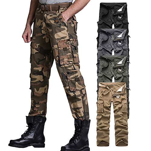 

Men Cargo Pants with Pockets,Cotton Outdoor Casual Ripstop Camo Military Combat Construction Work