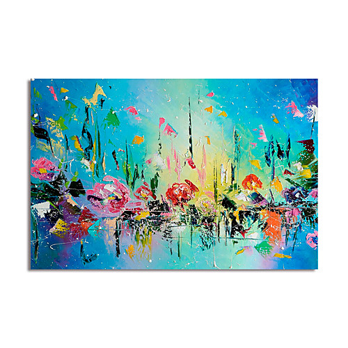 

Oil Painting Hand Painted Horizontal Abstract Modern Stretched Canvas