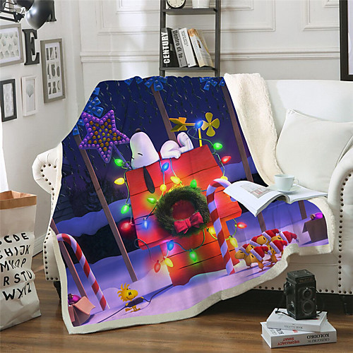

Sherpa Fleece Throw Blanket,Super Soft Warm Flannel Plush Blankets and Throws, Lightweight Cozy Fuzzy Luxury Blanket for Couch Sofa Bed