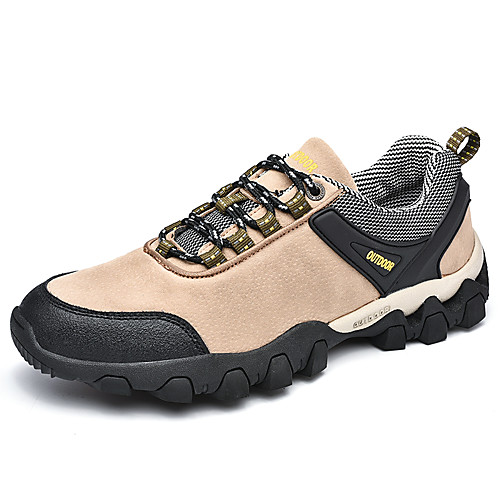 

Men's Hiking Shoes Anti-Slip Breathable Wearable Comfortable Hiking Outdoor Exercise Running Spring, Fall, Winter, Summer Black Khaki