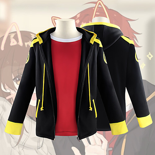 

Inspired by Mystic Messenger 707 Anime Cosplay Costumes Japanese Cosplay Suits School Uniforms Coat T-shirt For Women's Men's