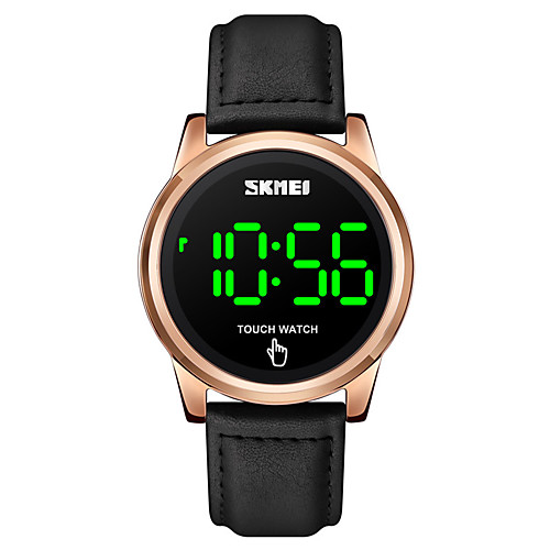 

SKMEI Men's Digital Watch Digital Digital Stylish LED Light Shock Resistant Noctilucent / One Year / Leather
