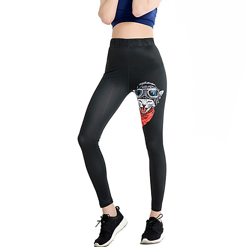 

Women's High Waist Running Tights Leggings Athletic Bottoms Winter Fitness Gym Workout Running Active Training Jogging Tummy Control Butt Lift Breathable Sport Black / Stretchy / Athleisure
