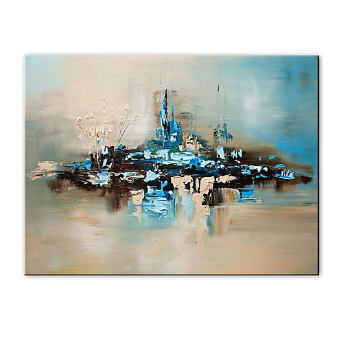

Oil Painting Hand Painted Vertical Abstract Modern Rolled Canvas (No Frame)