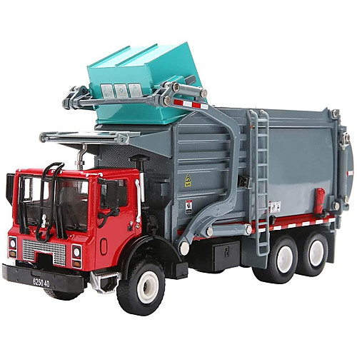 

KDW 1:24 Metalic Plastic ABS Dump Truck Garbage Recycling Truck Toy Truck Construction Vehicle Retractable Truck Boys' Girls' Kid's Car Toys / 14 years