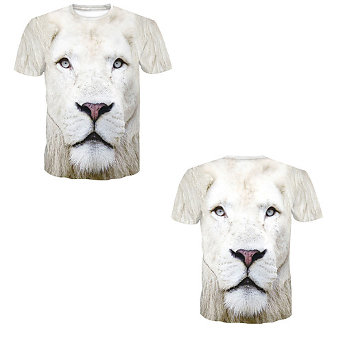 

Men's T shirt 3D Print 3D Rivet Mesh Short Sleeve Casual Tops White