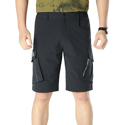 

Men's Hiking Shorts Solid Color Outdoor Breathable Quick Dry Stretchy Wear Resistance Nylon Shorts Black Dark Gray Light Grey Khaki Hunting Fishing Climbing M L XL XXL XXXL