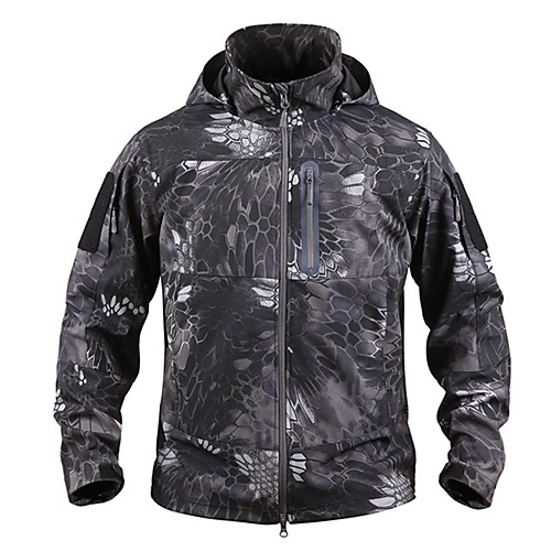 

Men's Hunting Jacket Outdoor Waterproof Windproof Warm Wearproof Fall Winter Spring Solid Colored Polyester ArmyGreen Natural yellow Dark night camouflage