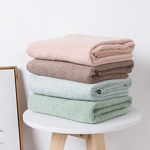 

Superior Quality Bath Towel, Solid Colored / Fashion Pure Cotton Bathroom 1 pcs