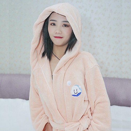 

Superior Quality Bath Robe, Fashion 100% Coral Fleece Bathroom 1 pcs