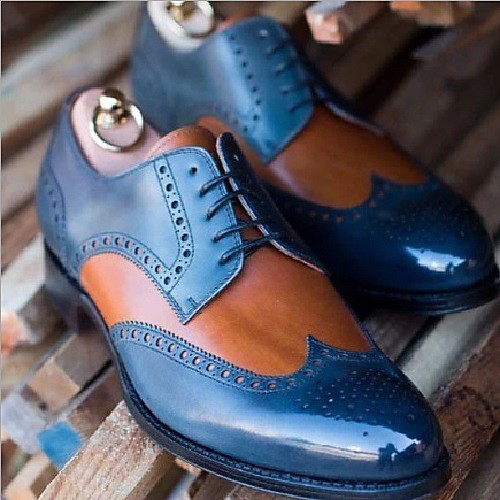 

Men's Oxfords Daily PU Synthetics Red Blue Green Fall Spring