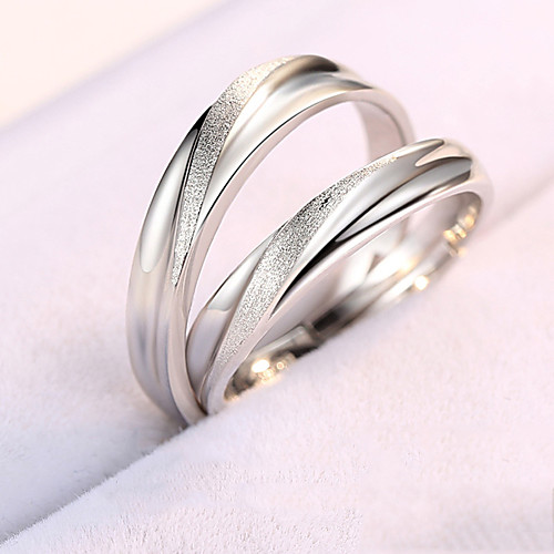 

Couple Ring Geometrical male Female S925 Sterling Silver Love Precious Elegant Fashion Adjustable / Couple's / Adjustable Ring