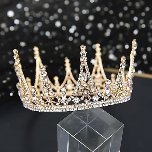 

Luxury Princess Alloy Tiaras with Crystals / Rhinestones 1 Piece Wedding / Special Occasion Headpiece