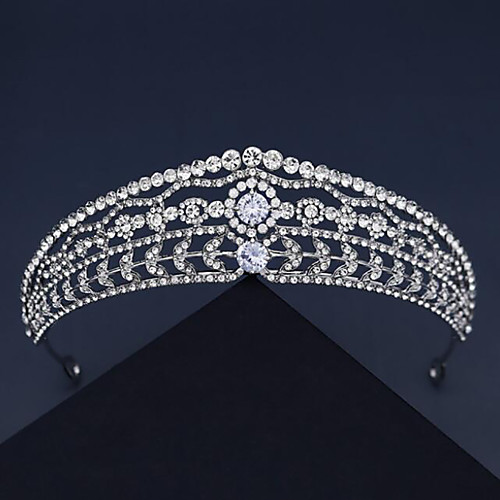 

Wedding Sweet Rhinestone / Alloy Tiaras / Headbands with Crystal / Rhinestone / Split Joint 1 Piece Wedding / Party / Evening Headpiece