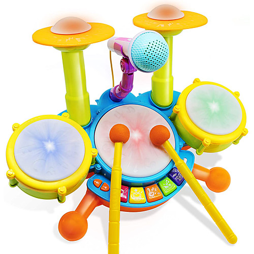 

Electric Drum Set Plastic Cartoon Boys' Girls' Toy Gift