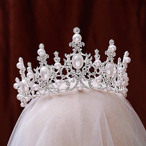 

Luxury Princess Alloy Tiaras with Rhinestone 1 Piece Wedding / Party / Evening Headpiece