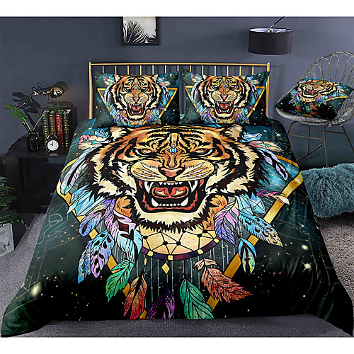 

3-Piece Duvet Cover Set Hotel Bedding Sets Comforter Cover with Soft Lightweight Microfiber, Include 1 Duvet Cover, 2 Pillowcases for Double/Queen/King(1 Pillowcase for Twin/Single)