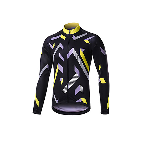 

Men's Long Sleeve Downhill Jersey Black / Yellow Black / Blue Bike Jersey Sports Clothing Apparel