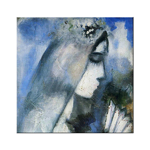 

Oil Painting Hand Painted Square Abstract People Modern Stretched Canvas