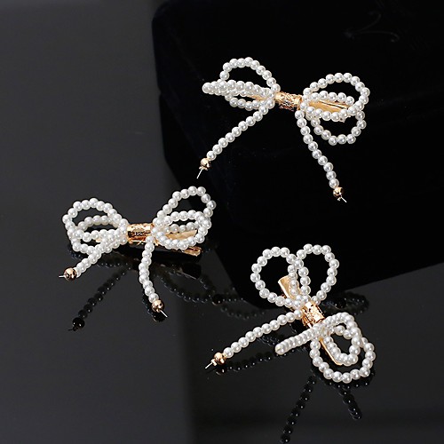 

Bridal Cute Imitation Pearl / Rhinestone / Alloy Headdress with Imitation Pearl 1 set Wedding / Special Occasion Headpiece