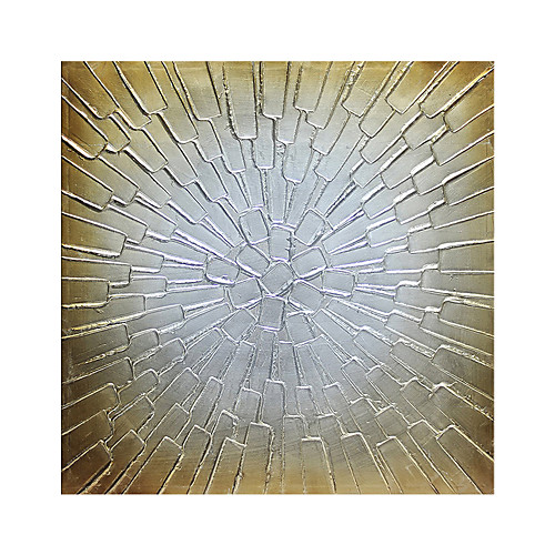 

Oil Painting Hand Painted Square Abstract Modern Stretched Canvas