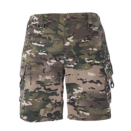 

Men's Hiking Shorts Hiking Cargo Shorts Waterproof Ventilation Breathability Wearproof Spring Summer Solid Colored Camo / Camouflage Nylon for CP Color Black Army Green S M L XL XXL