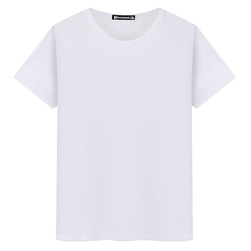 

Men's T shirt Hiking Tee shirt Short Sleeve Crew Neck Tee Tshirt Top Outdoor Lightweight Breathable Quick Dry Soft Summer Cotton Solid Color White Black Yellow Fishing Climbing Running