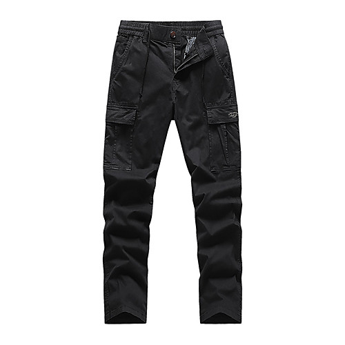 

Men's Hiking Pants Trousers Hiking Cargo Pants Solid Color Winter Outdoor Breathable Stretchy Anti-tear Wear Resistance Cotton Bottoms Black Army Green Dark Gray Khaki Dark Blue Hunting Fishing