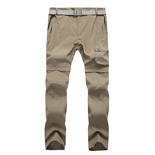 

Women's Hiking Pants Trousers Convertible Pants / Zip Off Pants Solid Color Outdoor Lightweight Windproof Breathable Quick Dry Bottoms Army Green Khaki Hunting Fishing Climbing S M L XL XXL