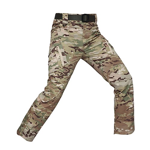 

Men's Hiking Pants Trousers Hunting Pants Tactical Cargo Pants Waterproof Ventilation Quick Dry Breathable Fall Spring Summer Solid Colored Camo / Camouflage for CP Color Black Camouflage S M L XL XXL