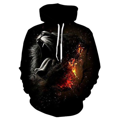 

Men's Pullover Hoodie Sweatshirt 3D Print 3D Print 3D Print Hoodies Sweatshirts White Black Light Green