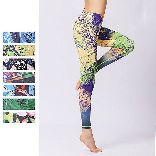 

Women's High Waist Yoga Pants Leggings Bottoms Tummy Control Butt Lift Breathable Black Purple Dark Green Spandex Yoga Fitness Gym Workout Winter Sports Activewear Stretchy / Athletic / Athleisure