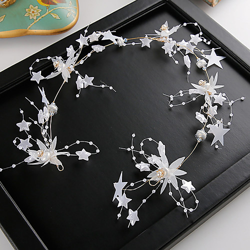 

Bridal Sweet Resin Headpiece with Flower 1 Piece Wedding / Special Occasion Headpiece