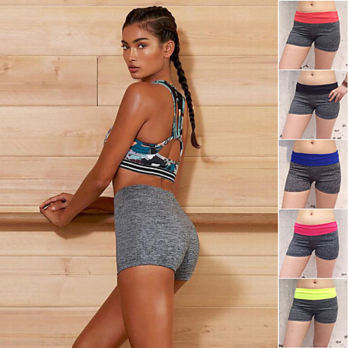 

Women's Running Shorts Athletic Bottoms Gym Workout Jogging Training Exercise Breathable Quick Dry Moisture Wicking Sport Black Blue Red Grey Fuchsia Green / Micro-elastic